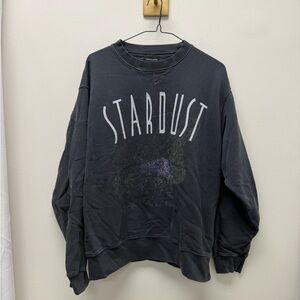 ANINE BING ramona stardust graphic print sweatshirt. sz med.